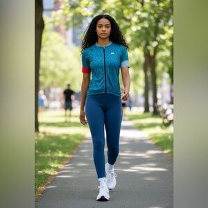 SUGOI XS women’s Blue Cycling Jersey